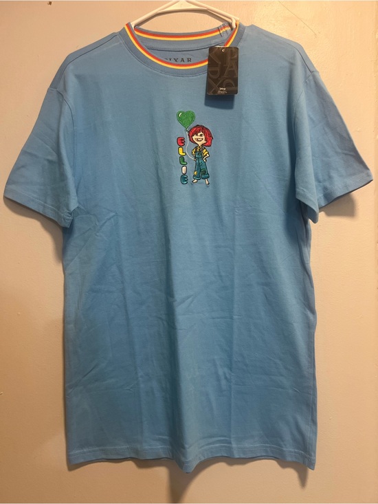 disney pixar Other - Light Blue Ellie Embroidered Short Sleeve Tee